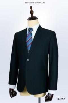 Bộ Suit Đen Biên Đỏ Classic Fit TGS252